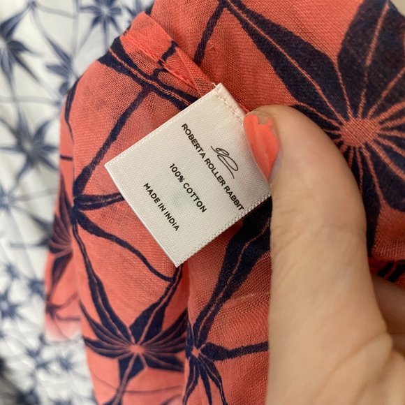 Roberta Roller Rabbit Ltd Edition Beach Shrug Swim Cover Up One Size - Picture 9 of 11